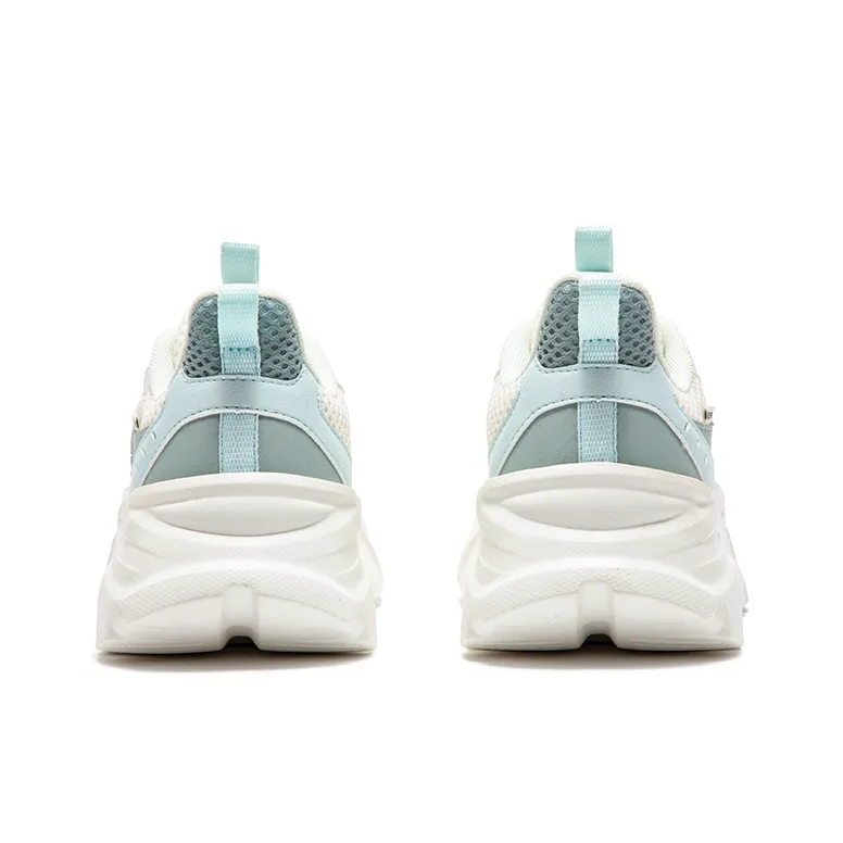 361° Abrasion Resistant, Breathable, Lightweight Low Top Casual Shoes Women's Feather White Light Smoke Green-4