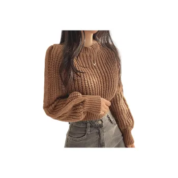 Ya Sheep People Knitwear Women's Coffee