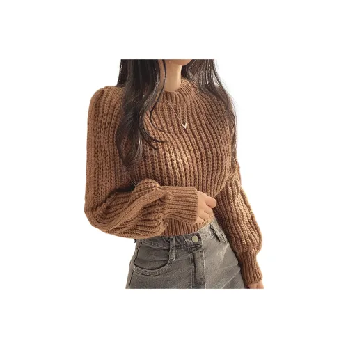 Ya Sheep People Knitwear Women's Coffee