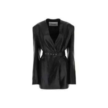 NANUSHKA Belted Single-Breasted Tailored Blazer