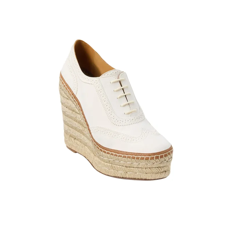 LAUREN RALPH LAUREN Barlowe Wedge Heel High Heels 11cm Women's White-2