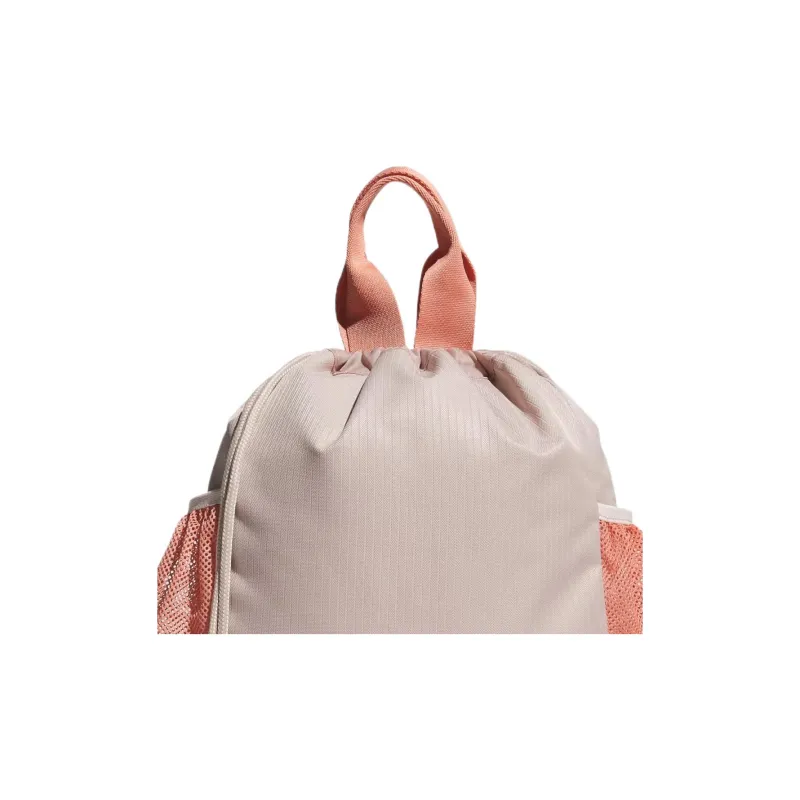 Adidas Recycled Polyester Plain Weave Fabric Portable Golf Bag Shoe Bag Medium Size Women's Taupe & Quartz-4