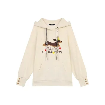 ELF SACK Sweatshirt Women's Multicolor Dots Custard