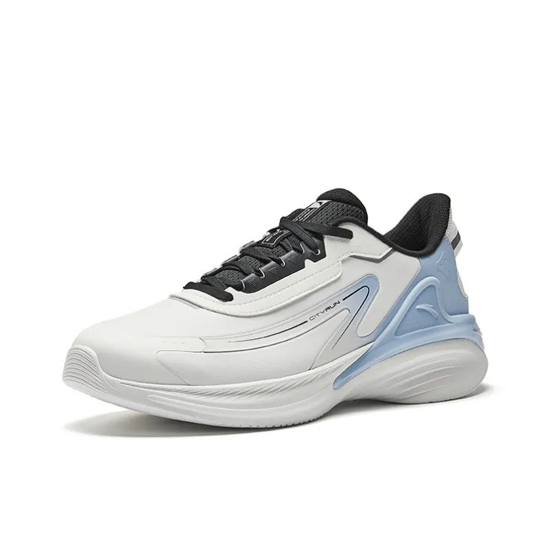 CHAOJIANTA Anti Slip Wear Resistant Low Top Casual Running Shoes Men's White Blue-1