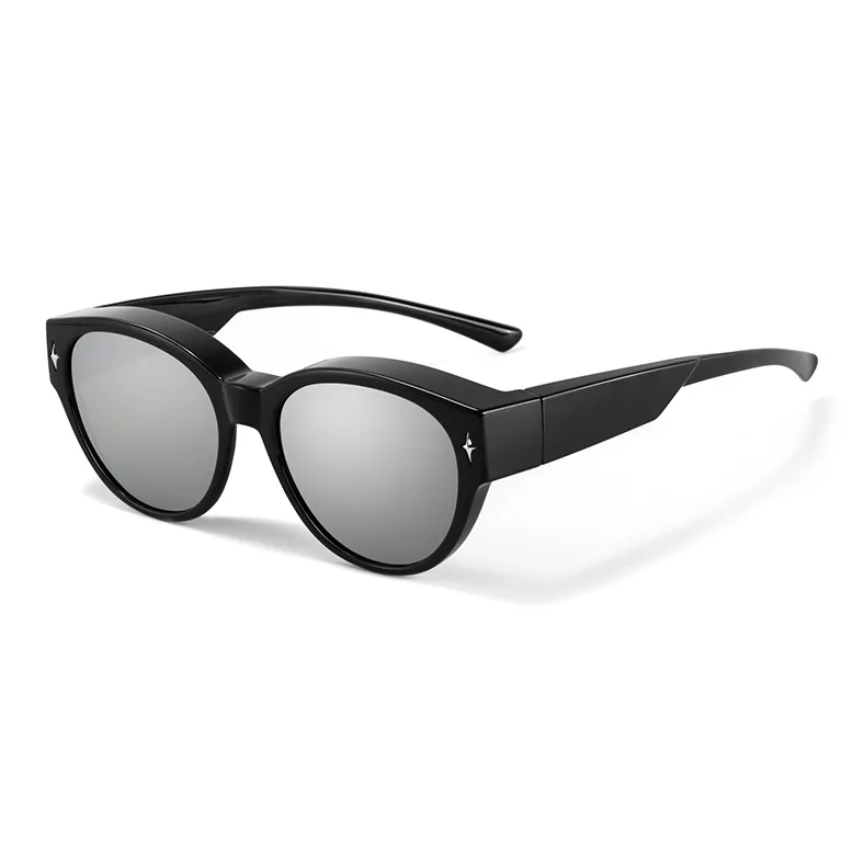 MK MINGKU TR/Memory Plastic Round Sunglasses Unisex-3