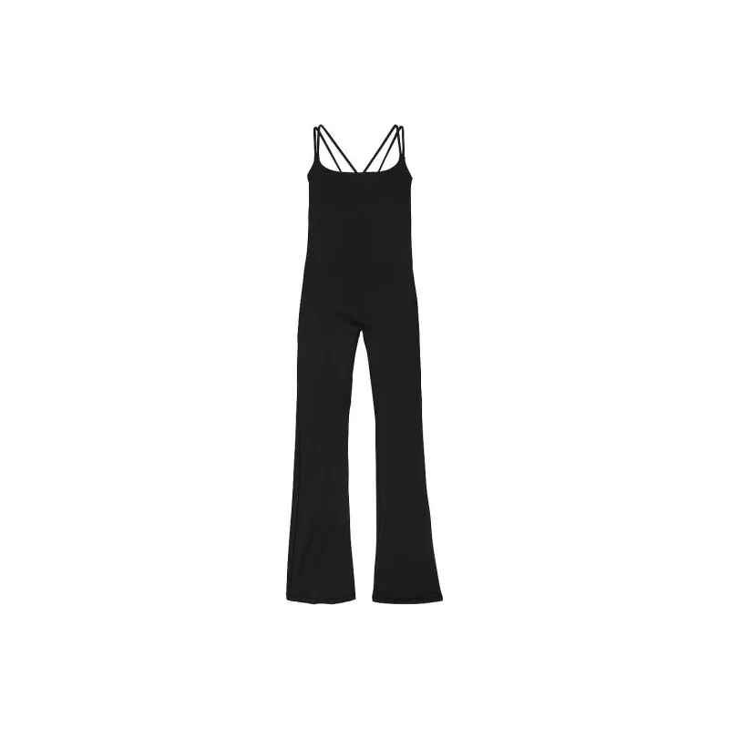 Victoria's Secret PINK Relay Flare Onesie/Pure Black Bodysuits Women's Pure Black-0