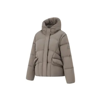 LiNing Down Jacket Women's Tree Gray Brown