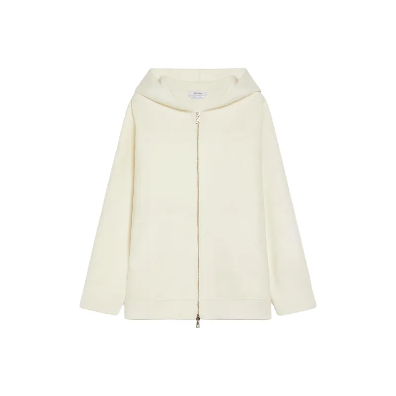 MaxMara Studio Sweatshirt Women's Ivory White-0