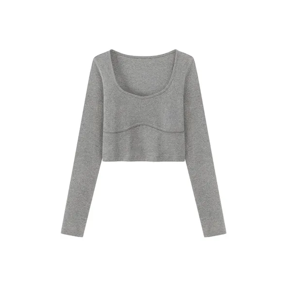 CHUU T Shirt Women's Dark Heather Gray-0