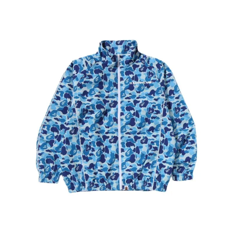 A BATHING APE Women's Abc Camo Track Jacket Green-0