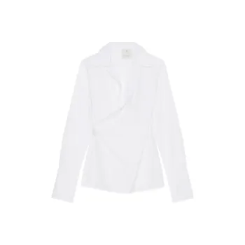 Givenchy Wrapped Poplin Long Sleeve Shirt