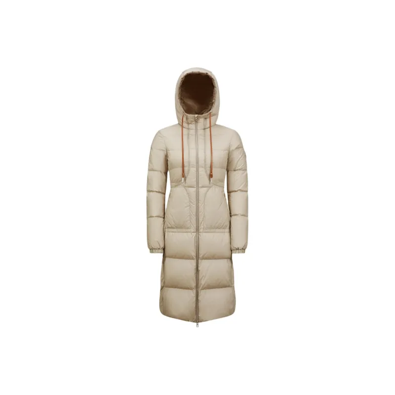 Moncler Down Jacket Women's Light Beige-0