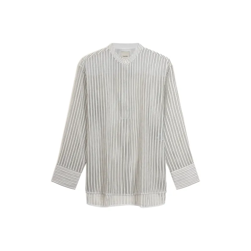 CALVIN KLEIN Shirt Women's White Base Stripes-0