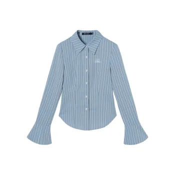 MEETLADY Shirts Women's Blue