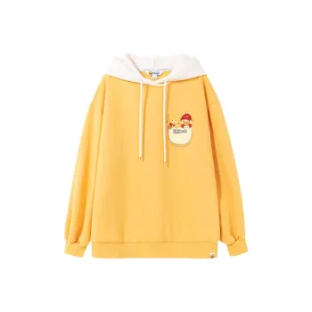 B.Duck Sweatshirt Women's Warm Yellow