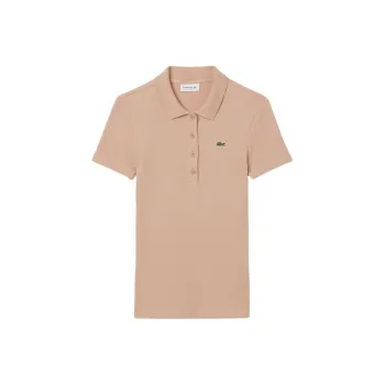 LACOSTE Ribbed Polo Top
