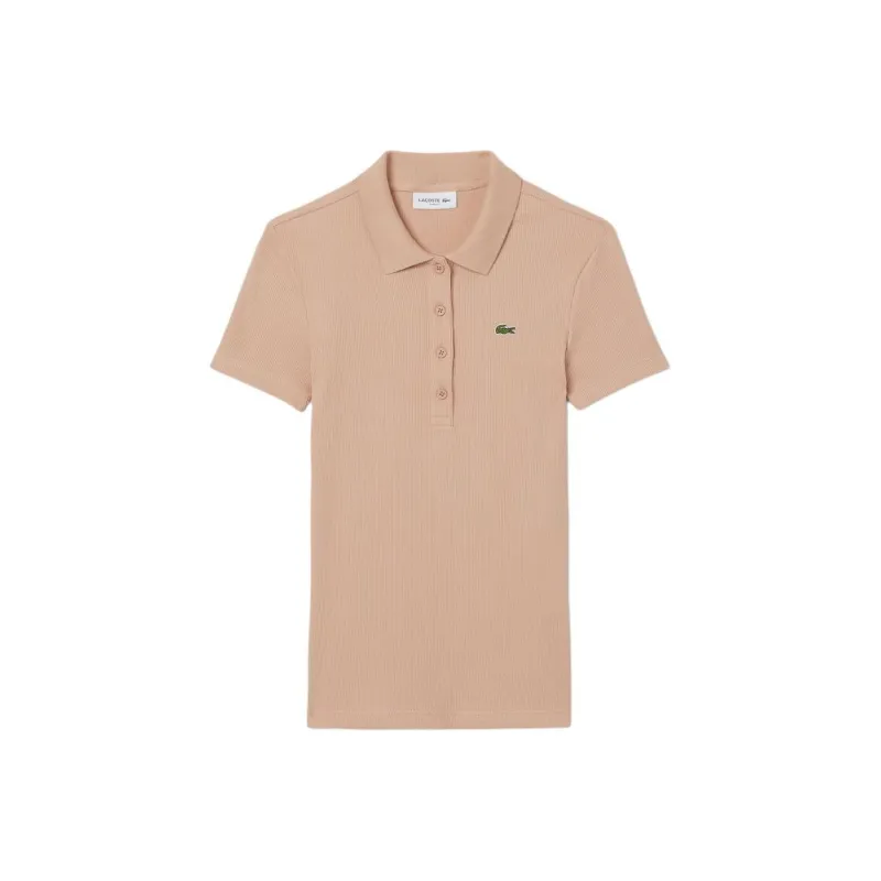 LACOSTE Ribbed Polo Top-0