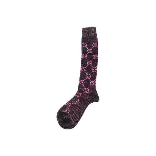 GUCCI SS23 Knee High Socks Women's 1 Pack Black