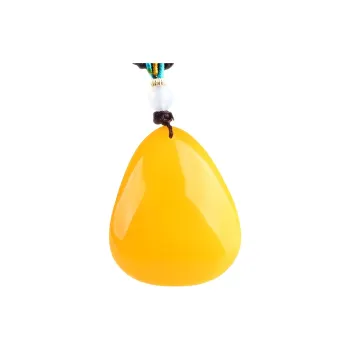 POSILAN Amber Beeswax Necklaces Unisex