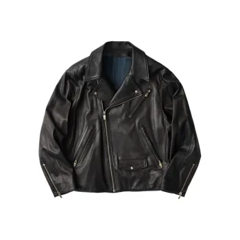 PORTER CLASSIC Leather Jacket Men's Black