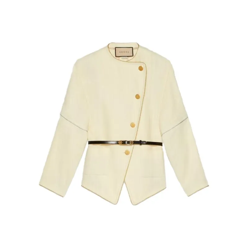 GUCCI Jackets Women's Ecru-0