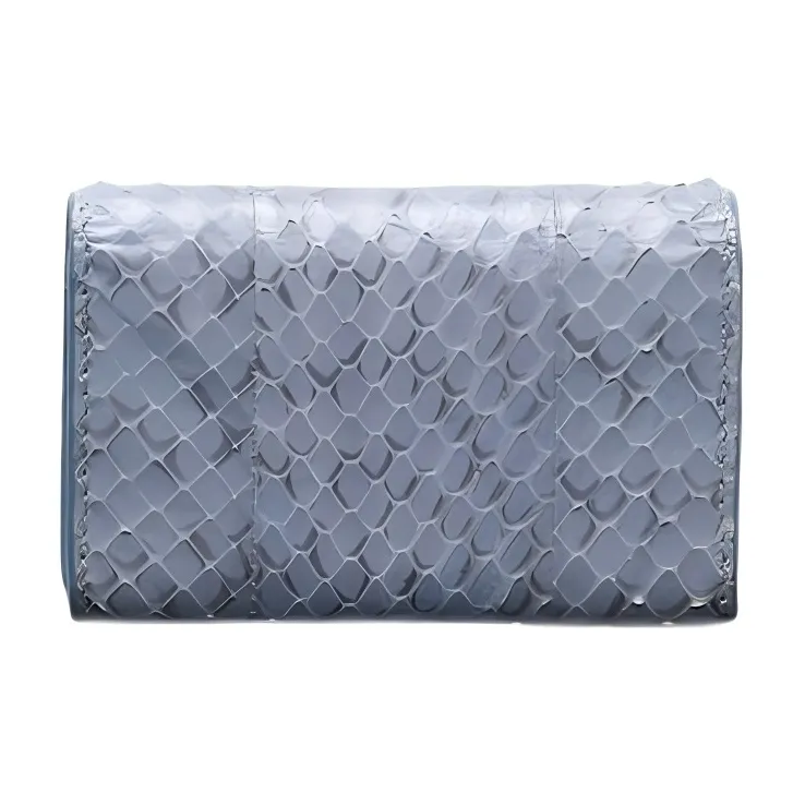 PRADA Leather Card Holder Women's Light Purple Blue-1