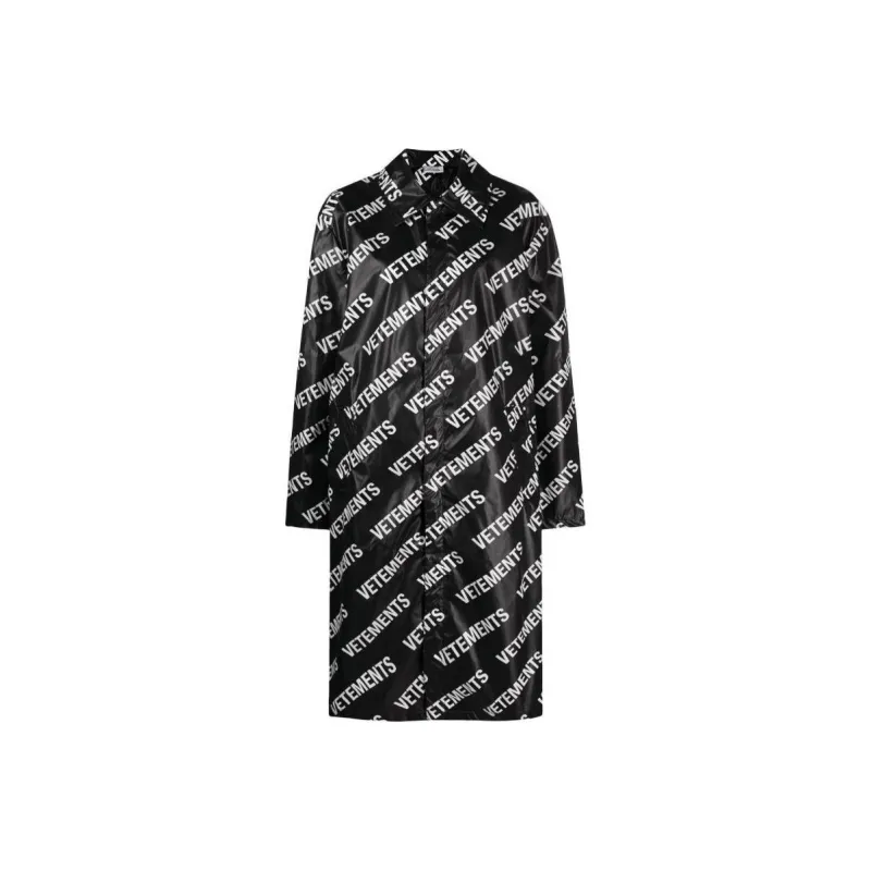 Vetements Monogrammed Raincoat-0