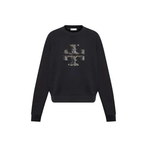 TORY BURCH Sequin Embellished Logo Sweatshirt