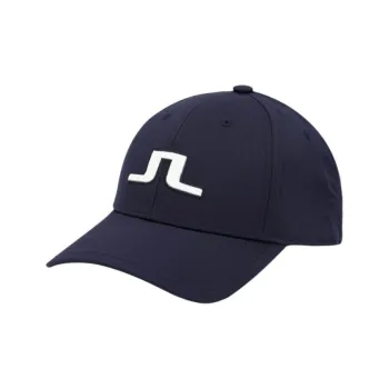 J.Lindeberg Elastane, Polyester Baseball Caps Men's Dark Blue