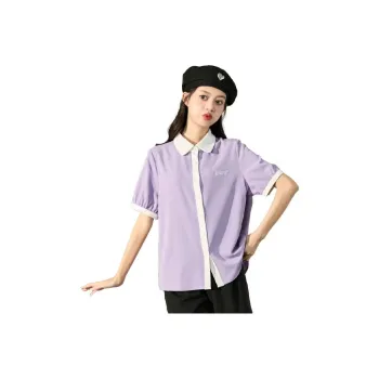 Tonlion Shirt Women's Gray Purple