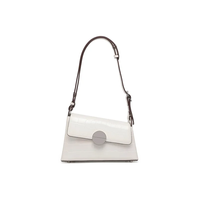 COURONNE Cow Leather Shoulder Bag Women's Multicolor Black/Multicolor White-6