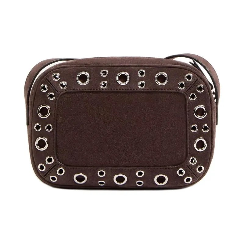Valentino GARAVANI Suede Crossbody Bag, Shoulder Bag Men's Brown-3