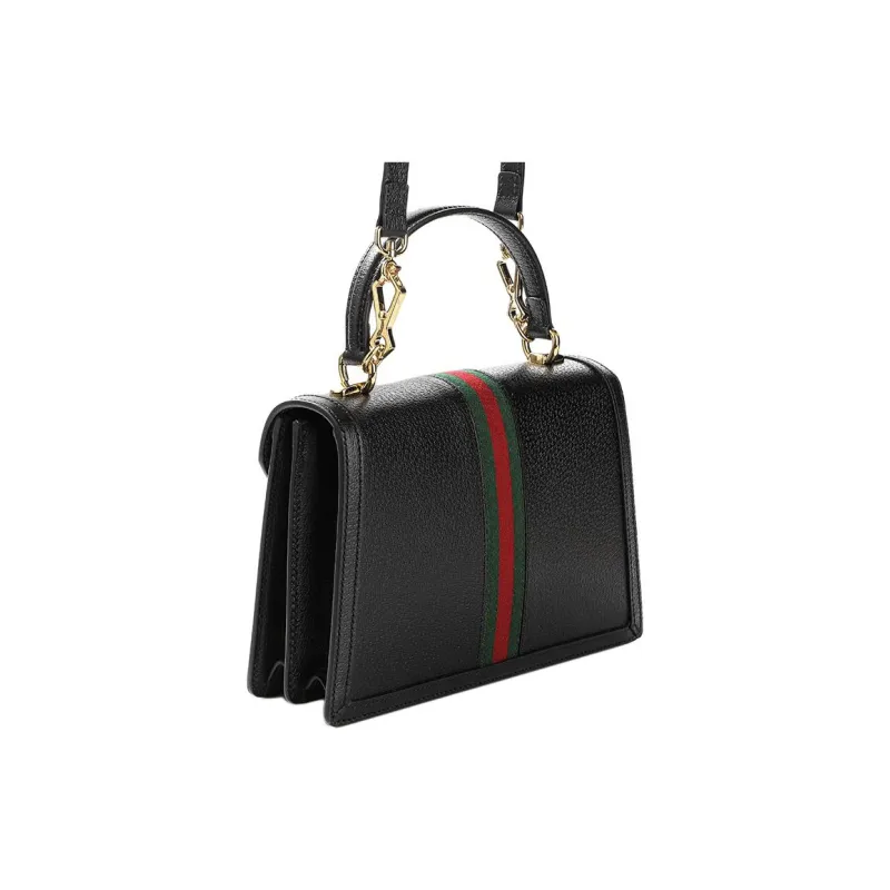 GUCCI Ophidia Cow Leather Shoulder Bag, Crossbody Bag, Handbag Women's Black-3