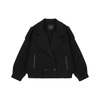 Maje Double-breasted Wool-blend Jacket