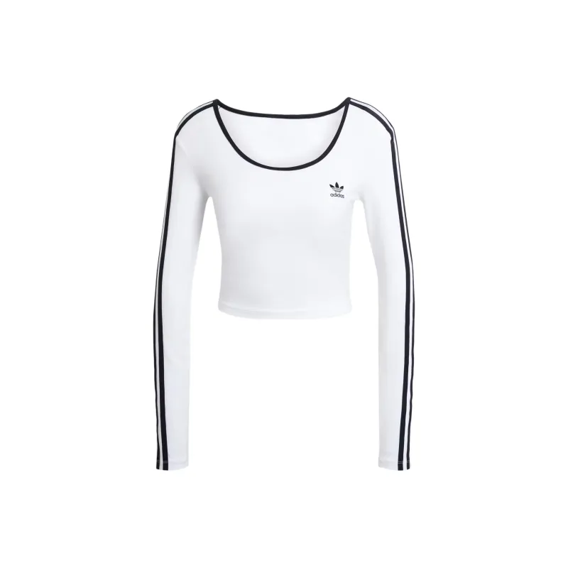 Adidas Cropped 3 stripes T shirt-0