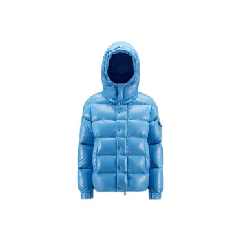 Moncler Women's Maya 70th Anniversary Special Edition Short Down Jacket Sky Blue