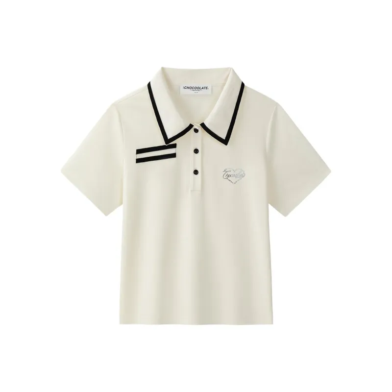  CHOCOOLATE Polo Shirt Women's IVX/Beige-0