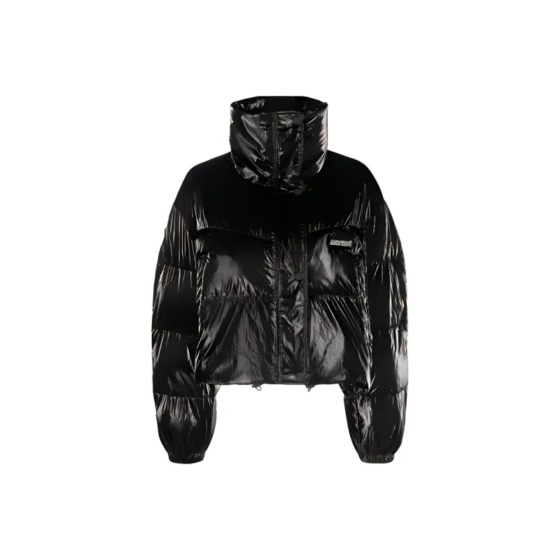 ISABEL MARANT ETOILE Logo Patch Funnel Neck Padded Jacket-0