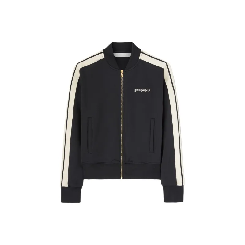 PALM ANGELS Logo Embroidered Zipped Jacket-0