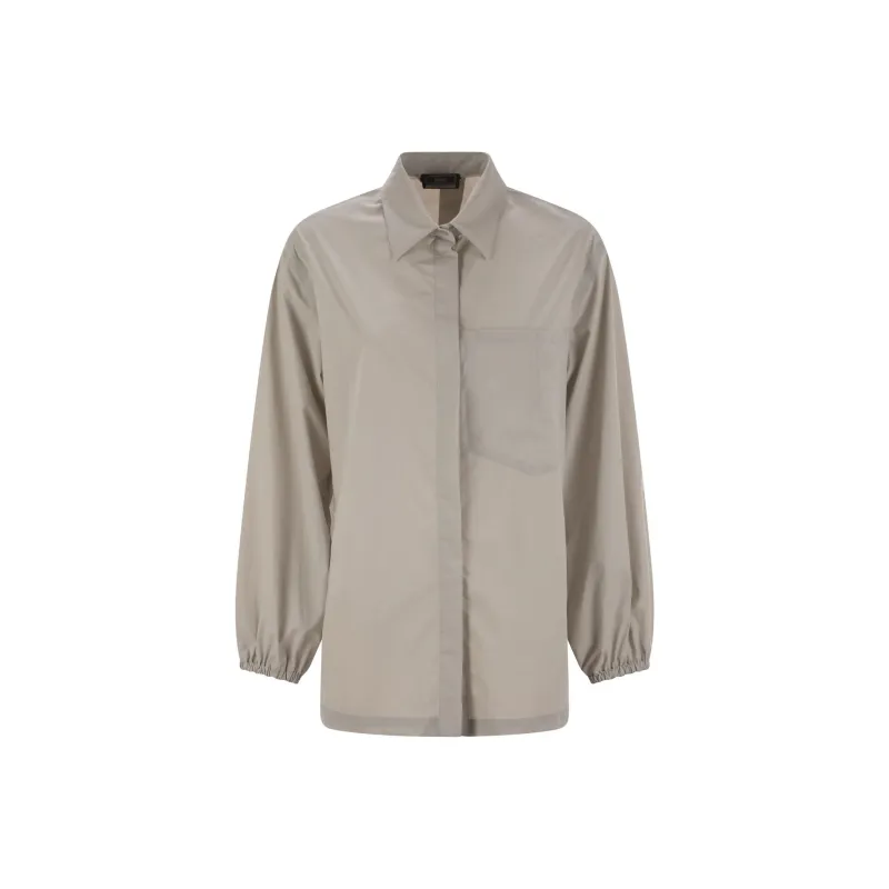 HERNO Elasticated Cuff Textured Shirt-0