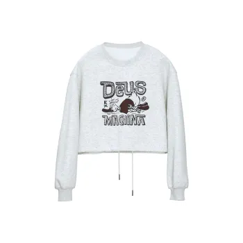 Fstudio Thickened And Fleece Lined Crew Neck Sweatshirt Women's