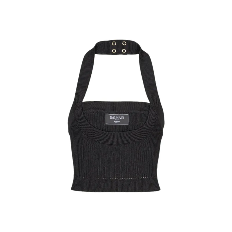 BALMAIN Halterneck Top-0