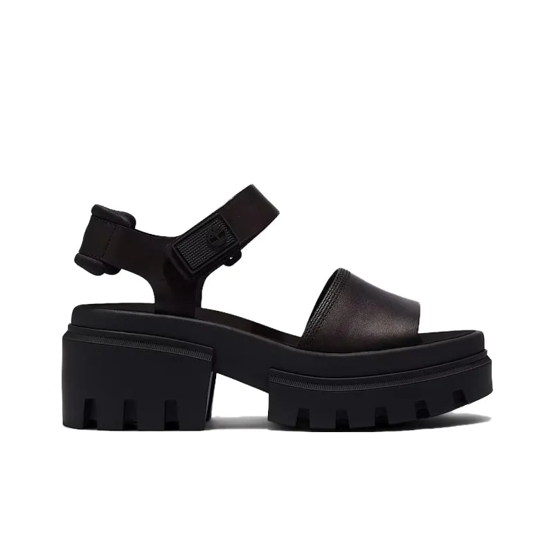 Timberland Everleigh Beach Sandals Women's Black-1