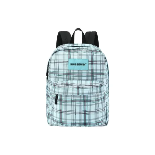 SUISSEWIN Polyester HAND Unisex Green Plaid Sub reporter