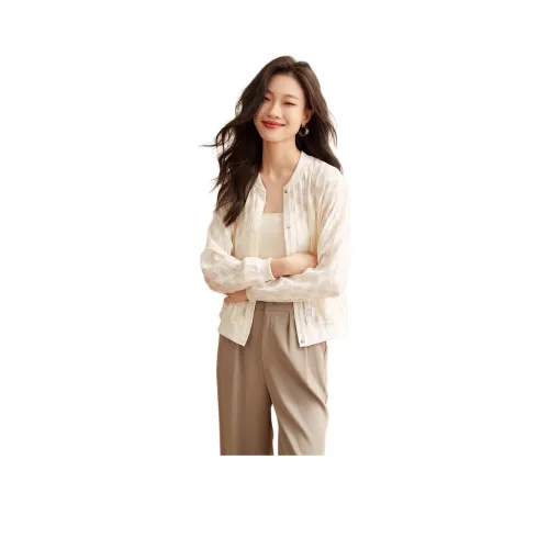 Mo Han Yi Mei Jackets Coats Women's Ecru