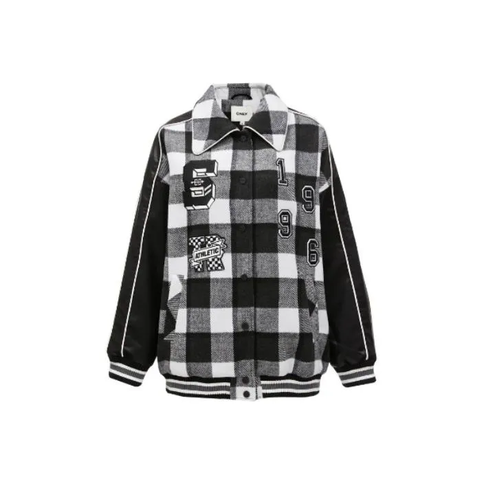 ONLY Jackets Women's H21 Black White Plaid MEZ CHECK-0