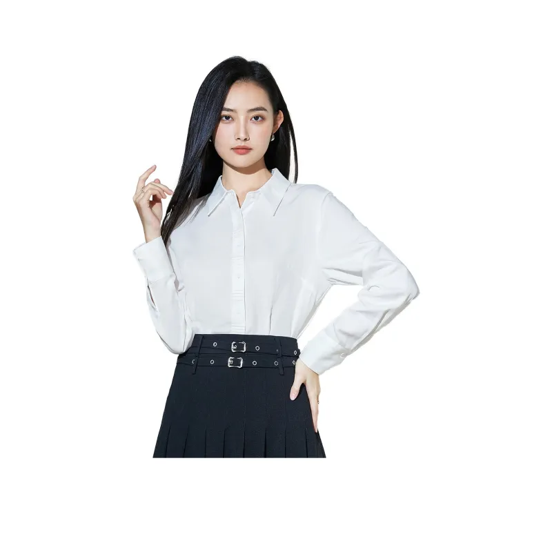 SMEN Shirts Women's White-0