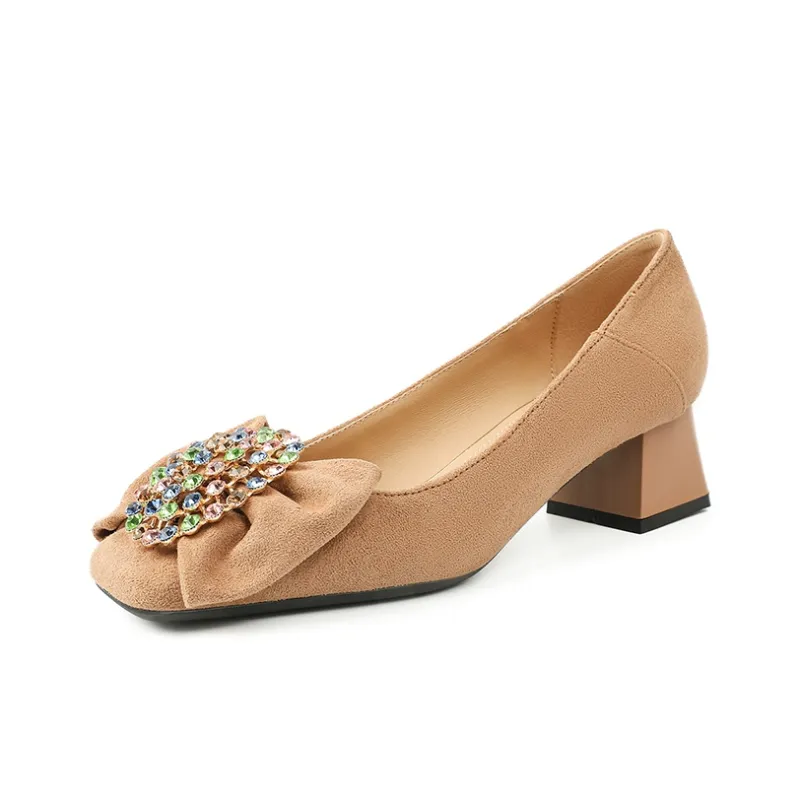 DAPHNE Chunky Heel High Heels Women's-12