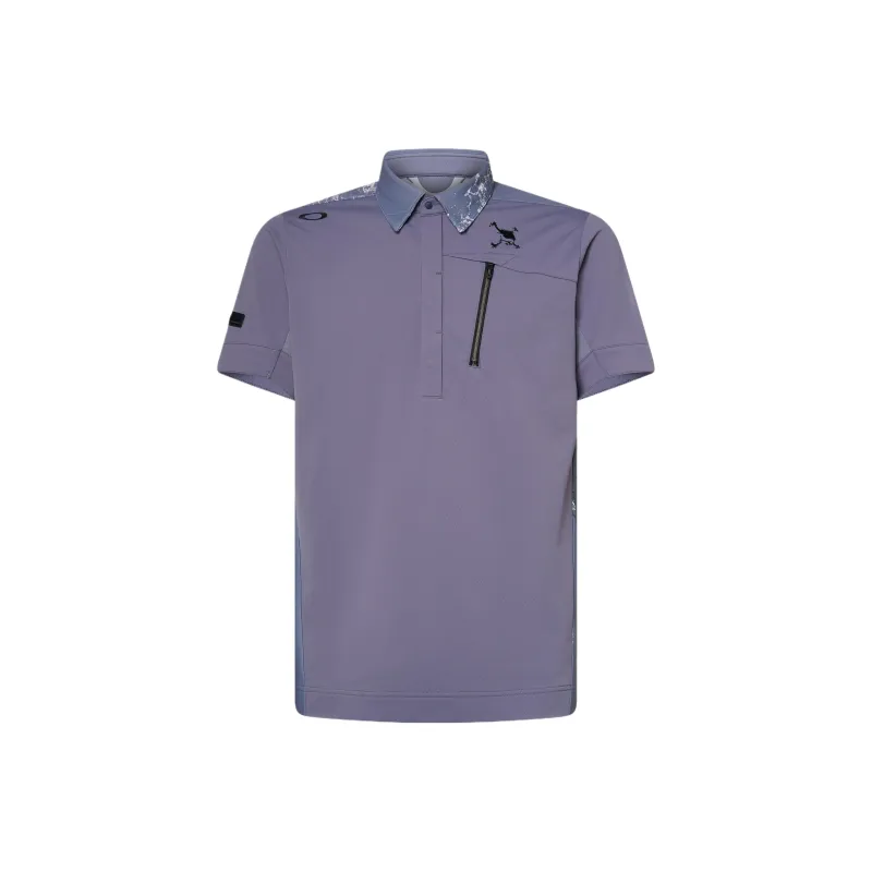 Oakley Skull Water Ballet Shirt Polo Shirt Women's Blue-0