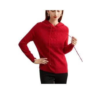 MIHUANG Cashmere Sweater Women's Joyful Red